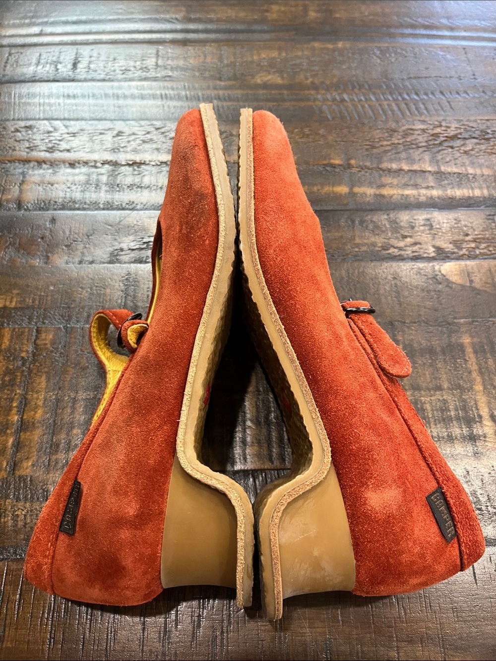 Camper Women's Rust Suede Heeled Mary Jane EURO 37 - Picture 4 of 6